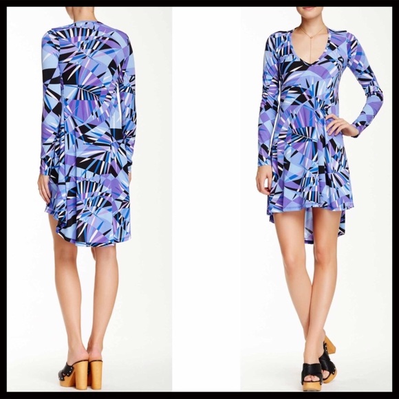 FLOWY ASYMMETRICAL KNIT TUNIC MINI DRESS A2C - Picture 5 of 8